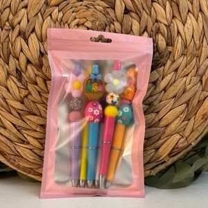 🆕 Easter - Spring Beaded Pens Set Of 6